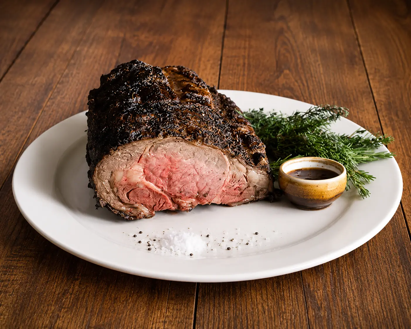 Wood-fire-roasted prime rib carved to order at NOtaBLE - The Steakhouse on Bowness Road NW, Calgary, AB