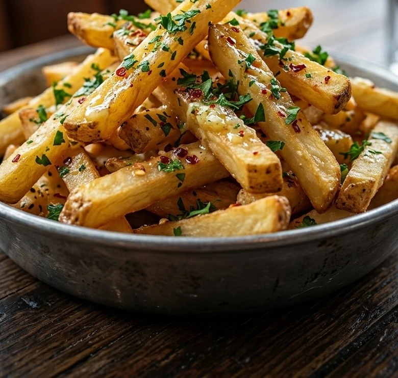 House-cut fries with aioli in northwest Calgary, AB